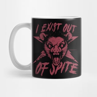 I Exist Out of Spite Possum T Shirt, Possum Mug